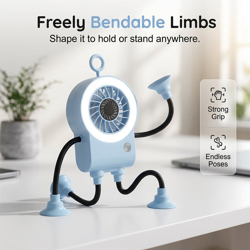 Ruffle Air Flexible Led Desk Fan Product Image 05