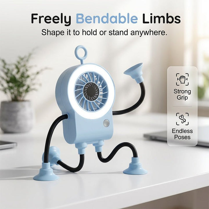 Ruffle Air Flexible Led Desk Fan Product Image 05