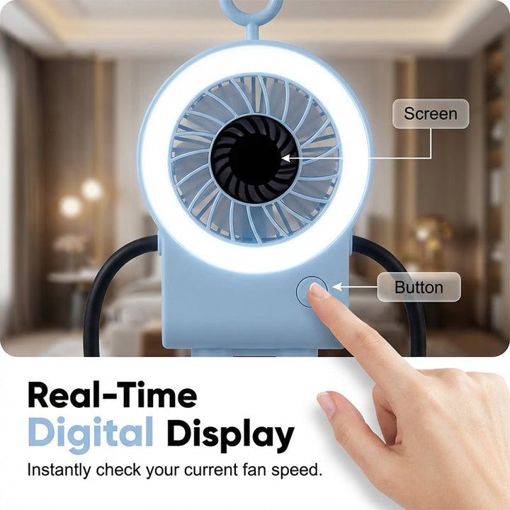 Ruffle Air Flexible Led Desk Fan Product Image 06
