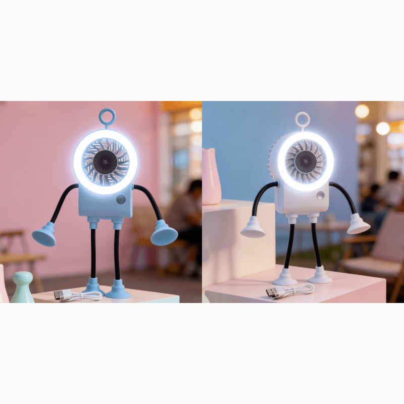 Ruffle Air Flexible Led Desk Fan Product Image 14