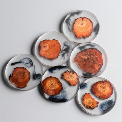 Rugged Pine Coasters with Resin Shield – Durable Protection for All Surfaces 4