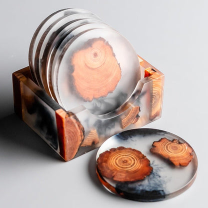 Rugged Pine Coasters with Resin Shield – Durable Protection for All Surfaces 6