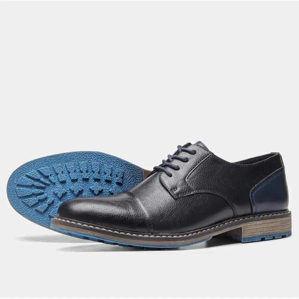 Rustic Baron Derby Oxford Shoes (Brown 7) - | Zavonix