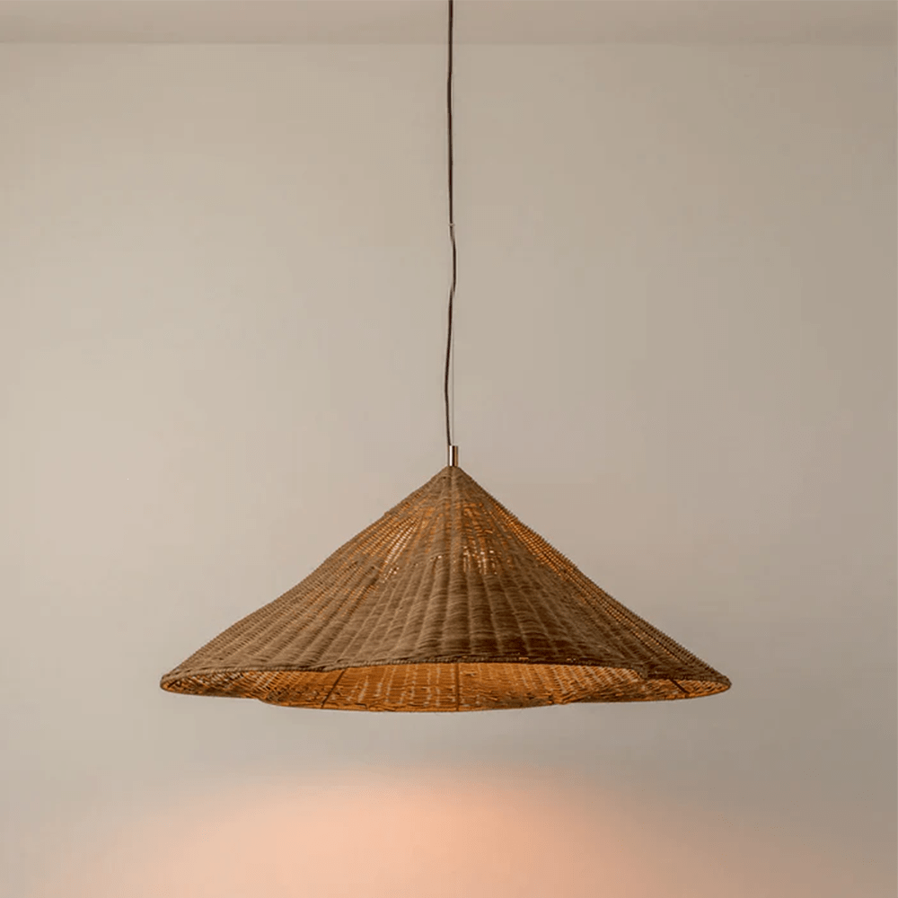 Rustic Rattan Pendant Light – Woven Ceiling Light Fixture for Warm Interiors, Adjustable Height, Ideal for Living Room and Dining Room 2