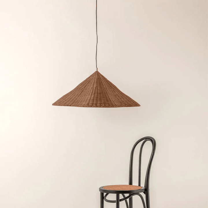 Rustic Rattan Pendant Light – Woven Ceiling Light Fixture for Warm Interiors, Adjustable Height, Ideal for Living Room and Dining Room 1