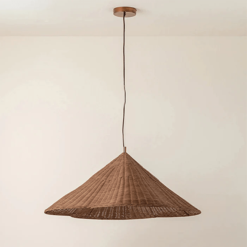 Rustic Rattan Pendant Light – Woven Ceiling Light Fixture for Warm Interiors, Adjustable Height, Ideal for Living Room and Dining Room 3