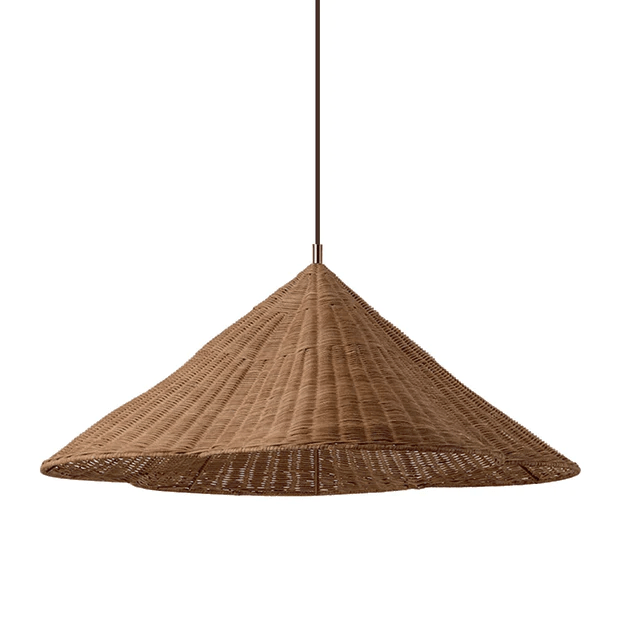 Rustic Rattan Pendant Light – Woven Ceiling Light Fixture for Warm Interiors, Adjustable Height, Ideal for Living Room and Dining Room 5