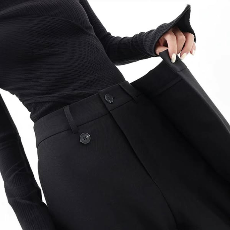 Rylan — 90s Grunge Asymmetrical Pants with Wrap Accents (Black XS) - | Zavonix