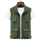 Rylan Vest — Durable Outdoor Vest with Multiple Pockets (Black XS) - | Zavonix
