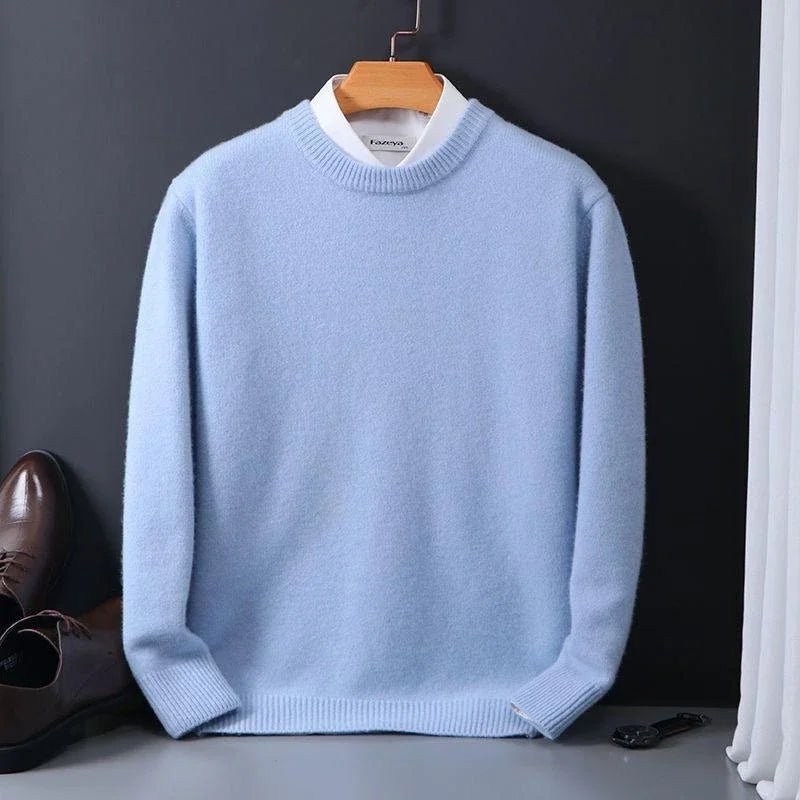 Rylen Sweater — Ultra - Soft Warm Knit Pullover with Stylish Fit (Navy blue S) - | Zavonix
