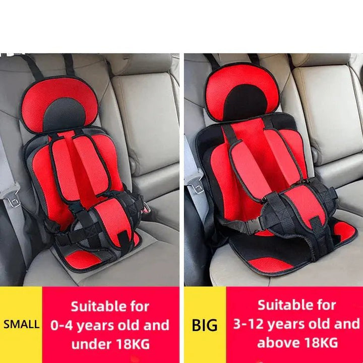 SafeRide Portable Car Seat | Lightweight, Foldable Design, Breathable Mesh