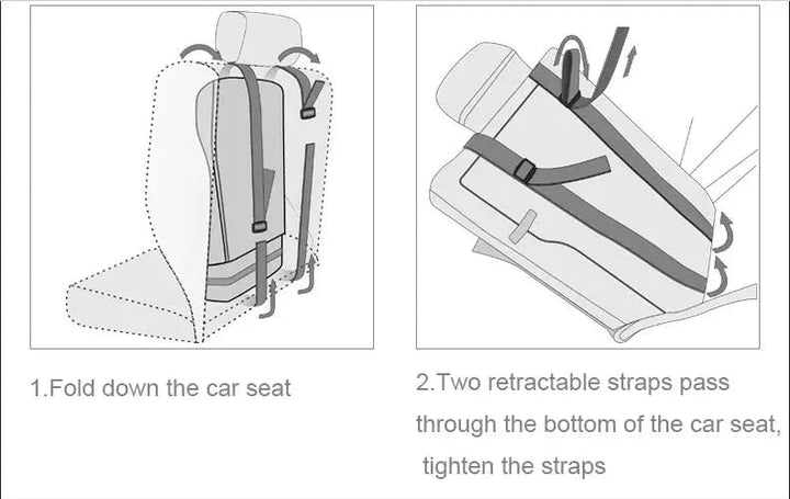 SafeRide Portable Car Seat | Lightweight, Foldable Design, Breathable Mesh