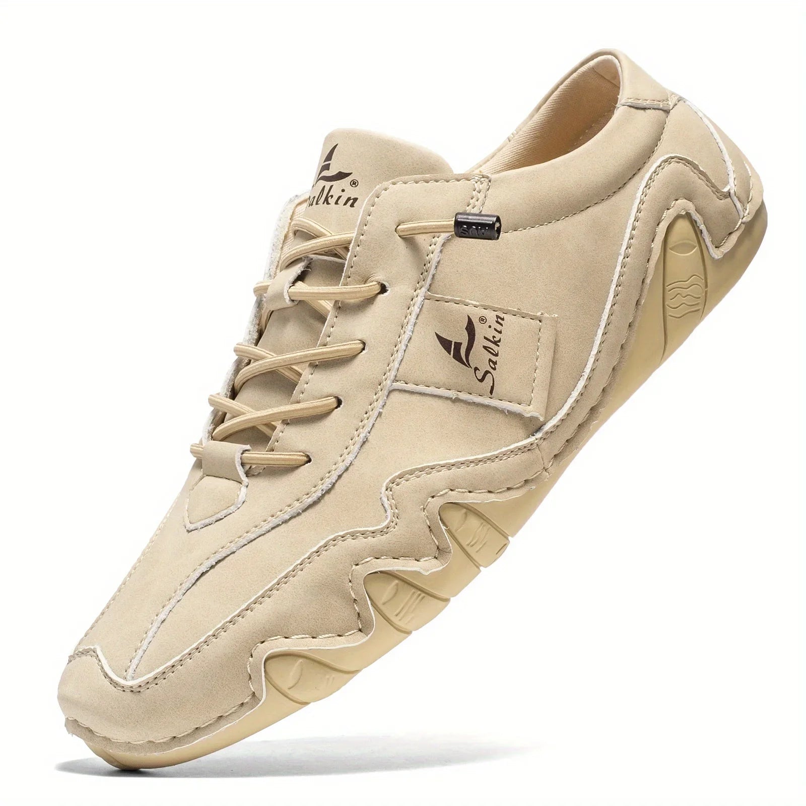 The Salkin™ Retro Genuine Leather Italian Footwear (Beige 39) - | Zavonix