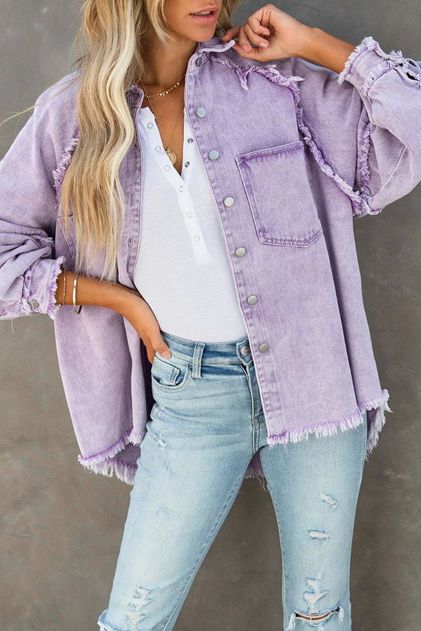 Sanae Frayed Denim Jacket product image 2