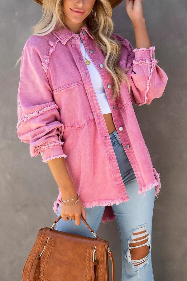 Sanae Frayed Denim Jacket product image 3