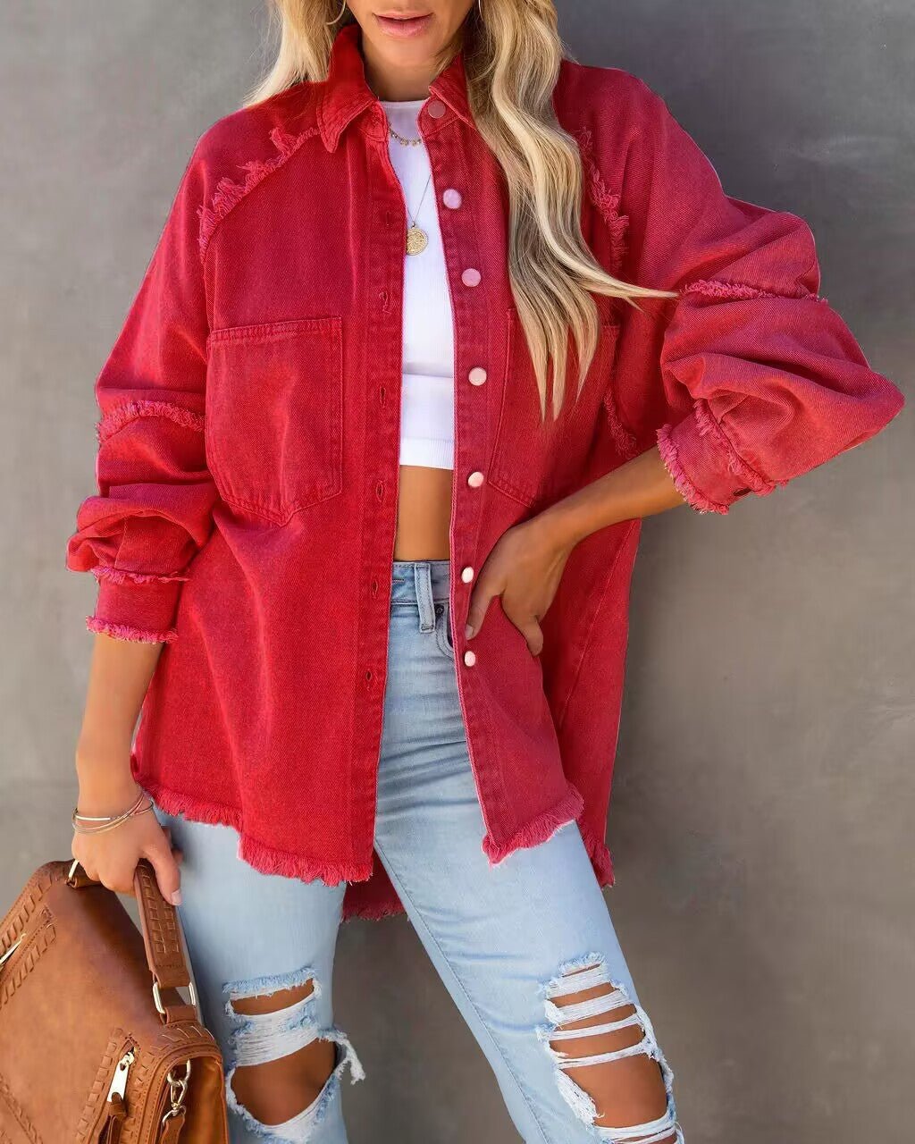 Sanae Frayed Denim Jacket product image 5