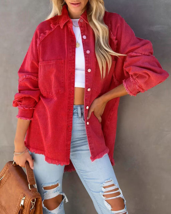 Sanae Frayed Denim Jacket product image 5