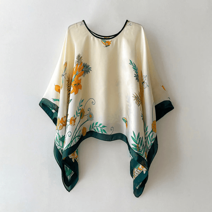 Silk Shawls™ — Wrap Yourself in Unforgettable Softness and Unstoppable Elegance (Morning Bloom One - Size - Fits - All) - | Zavonix