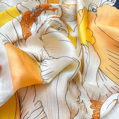 Silk Shawls™ — Wrap Yourself in Unforgettable Softness and Unstoppable Elegance (Morning Bloom One - Size - Fits - All) - | Zavonix