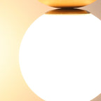 Scandinavian Flush Mount Ceiling Light Fixture, Modern Glass Design for Hallway, Soft Glow, 12cm Diameter, 20cm Height 4