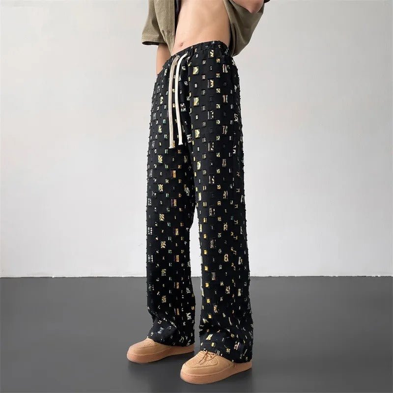 Studio Patchwork Trousers (White XS) - | Zavonix