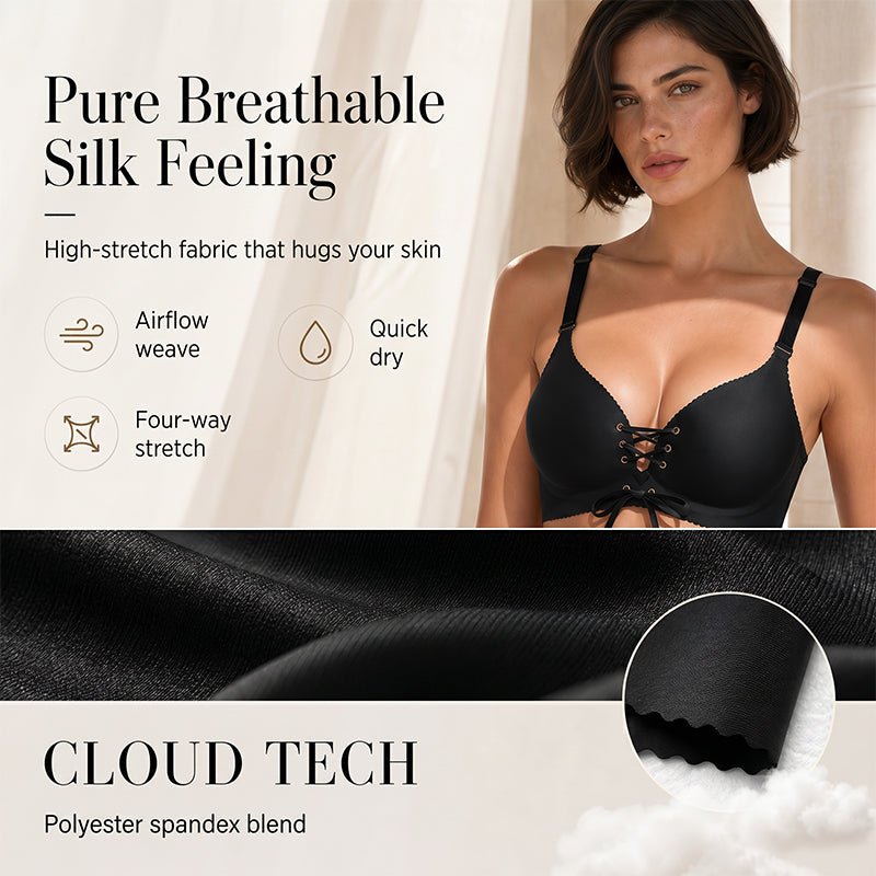 Seamless Push Up Bra Breathable Stretch Product Image 05