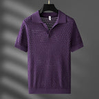 Sebastian Polo — Lightweight Breathable Viscose Polo Shirt for Warm Days (purple S) - | Zavonix