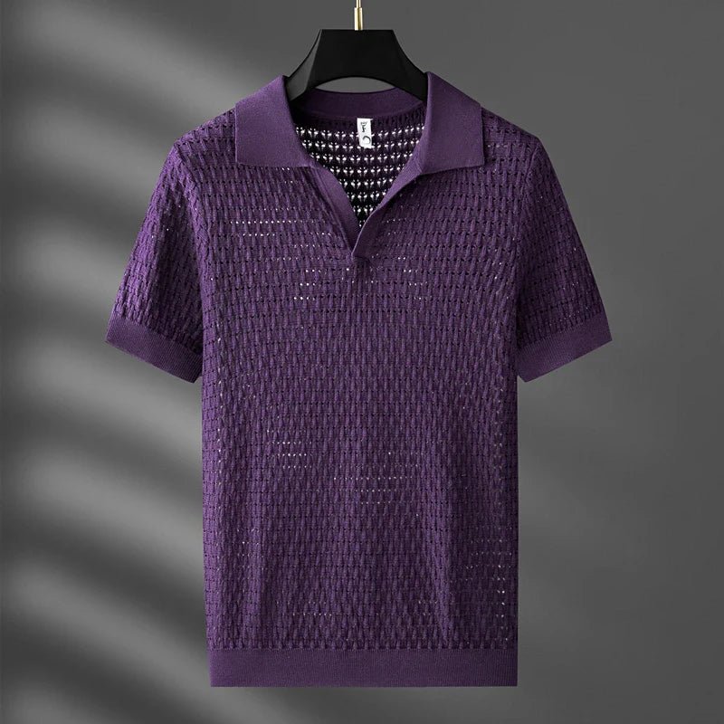 Sebastian Polo — Lightweight Breathable Viscose Polo Shirt for Warm Days (Black S) - | Zavonix
