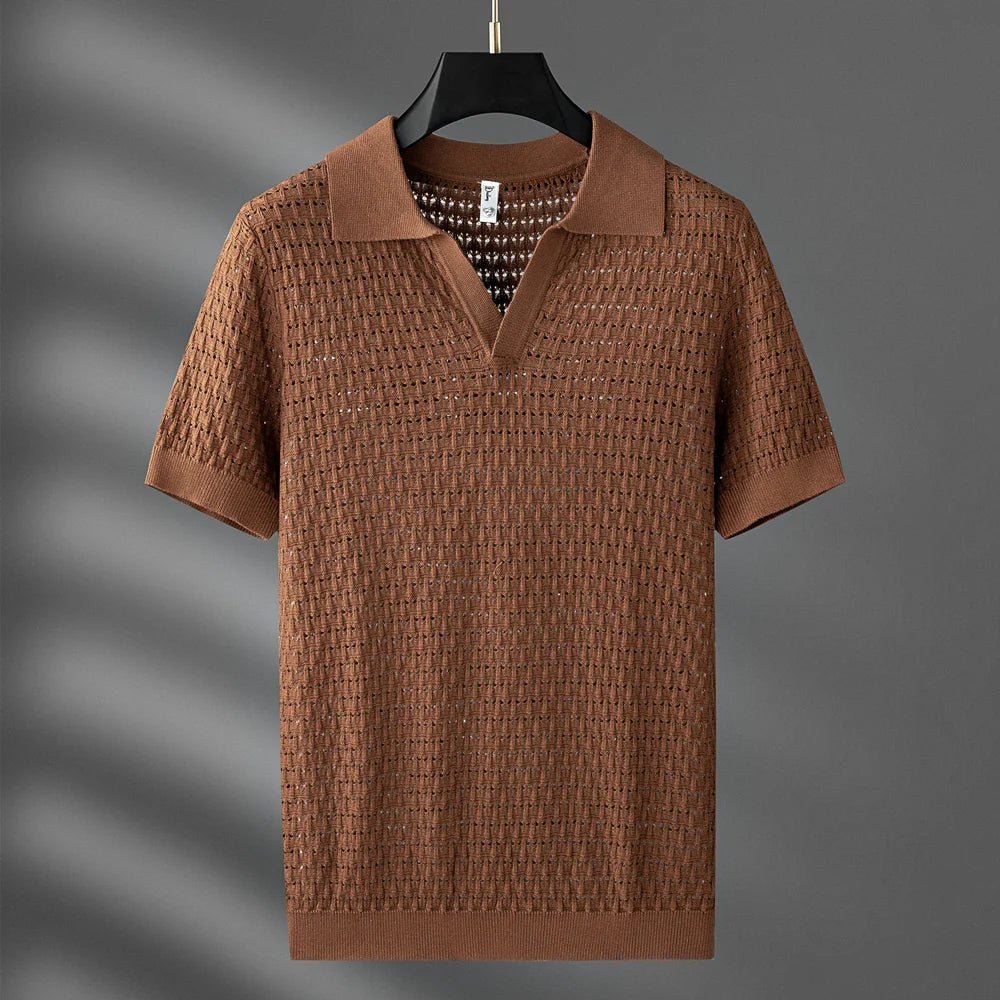 Sebastian Polo — Lightweight Breathable Viscose Polo Shirt for Warm Days (Black S) - | Zavonix