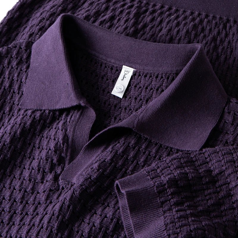 Sebastian Polo — Lightweight Breathable Viscose Polo Shirt for Warm Days (Black S) - | Zavonix