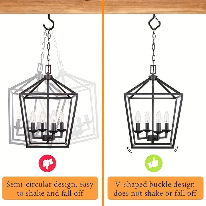 Secure Square Stainless Decor Hanging Hooks Product Image 05