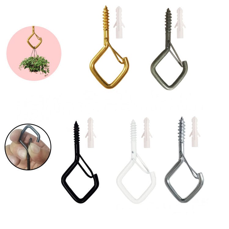 Secure Square Stainless Decor Hanging Hooks Product Image 09