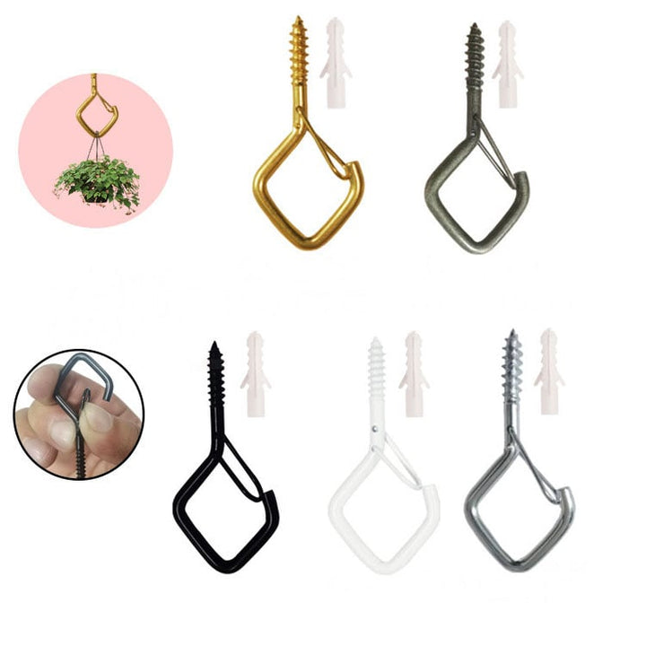 Secure Square Stainless Decor Hanging Hooks Product Image 09