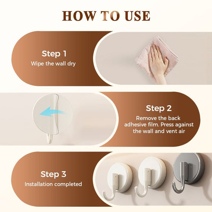 Securehold No Drill Suction Hooks 3 Pack Product Image 08