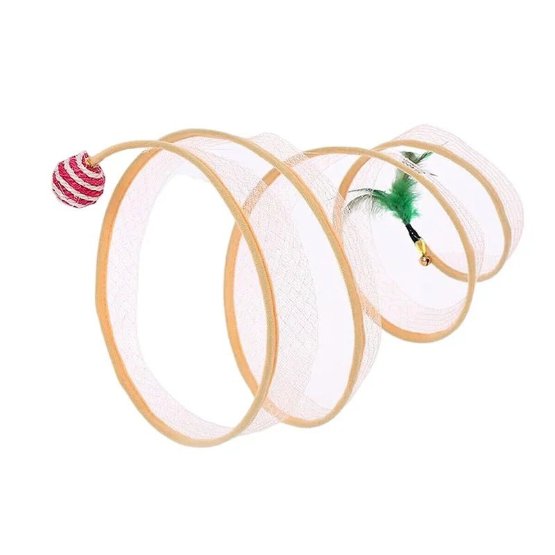 Self - play Cat Hunting Spiral Tunnel Toy - Zavonix