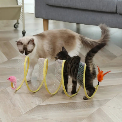 Self - play Cat Hunting Spiral Tunnel Toy - Zavonix