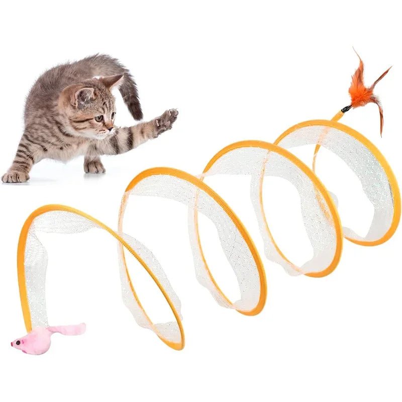 Self - play Cat Hunting Spiral Tunnel Toy - Zavonix