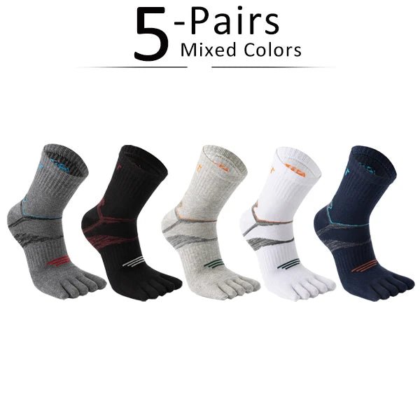 Toe Fit Performance Socks — Breathable Blister - Resistant Comfort (MULTI EU39 - 44) - | Zavonix