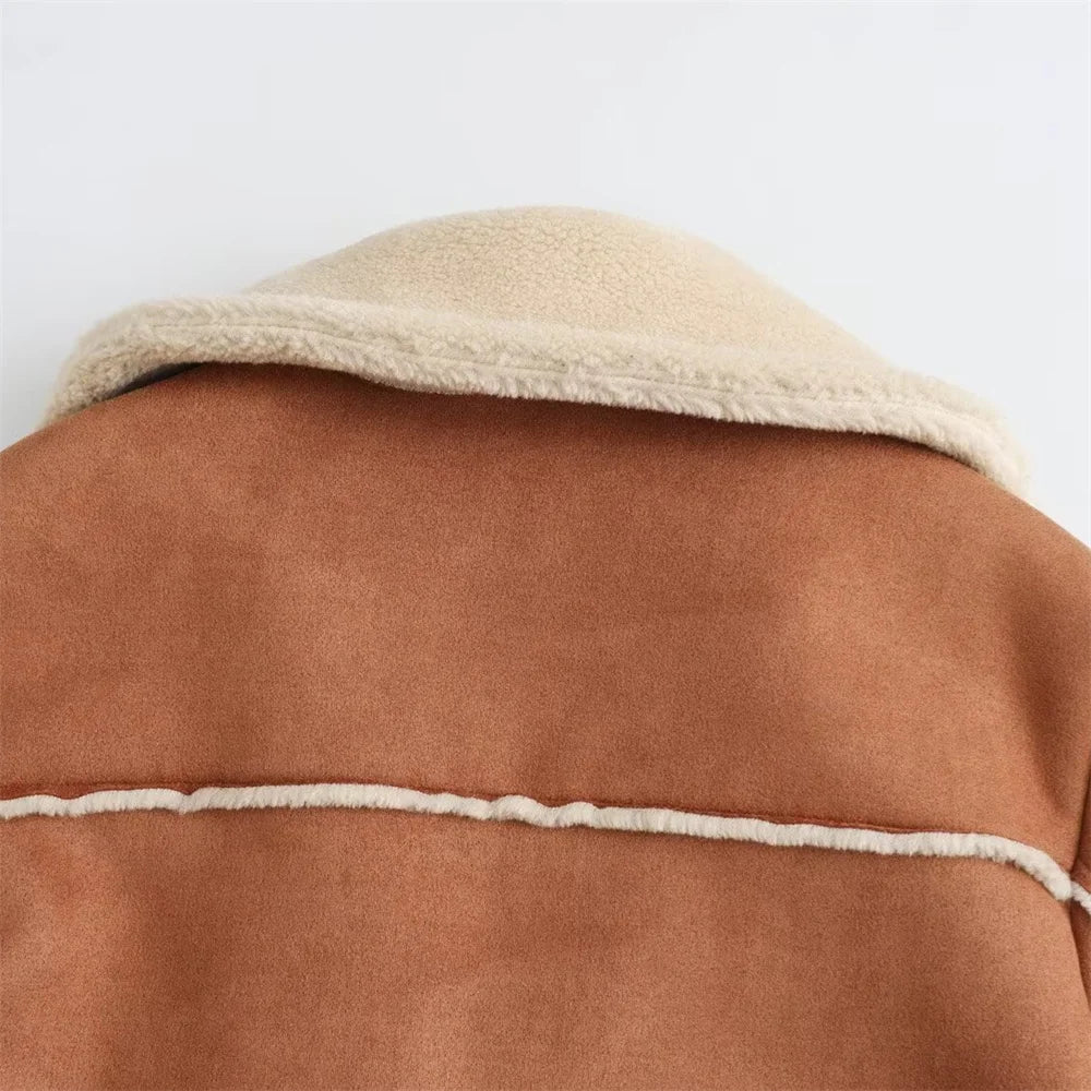 "Siena" Shearling Jacket (XS ) - | Zavonix