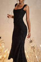 Seraphina Dress™ — Flawlessly Defined Waist, Timeless Elegance (Black L) - | Zavonix