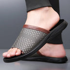 Sereno Leather Sandals (Khaki US 6 / EU 38) - | Zavonix