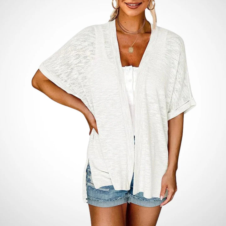 Serena Airy Short Sleeve Cardigan Product Image 08