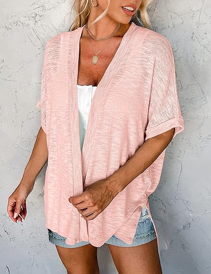 Serena Airy Short Sleeve Cardigan Product Image 10