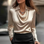 Serena Satin Top (Gold XS) - | Zavonix