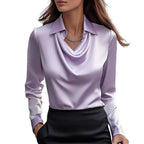 Serena Satin Top (White XS) - | Zavonix