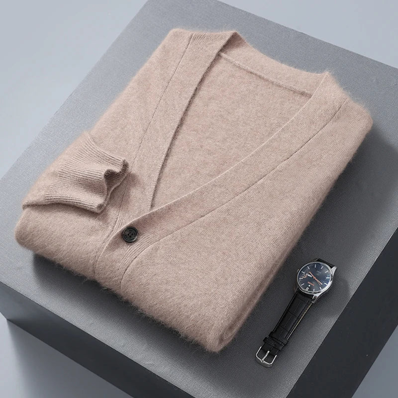 Serenity Cashmere Cardigan (Camel S) - | Zavonix