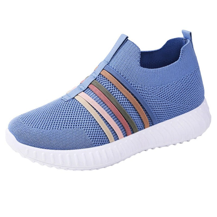 Serra Womens Breathable Knit Slip On Sneakers Product Image 03