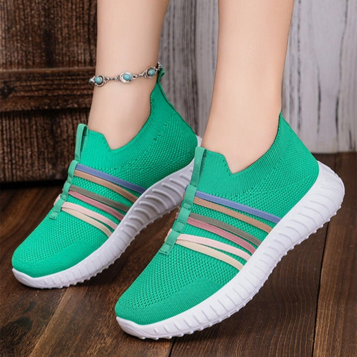 Serra Womens Breathable Knit Slip On Sneakers Product Image 10