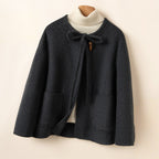 SHIRA WOOL COAT (Dark Gray XS) - | Zavonix
