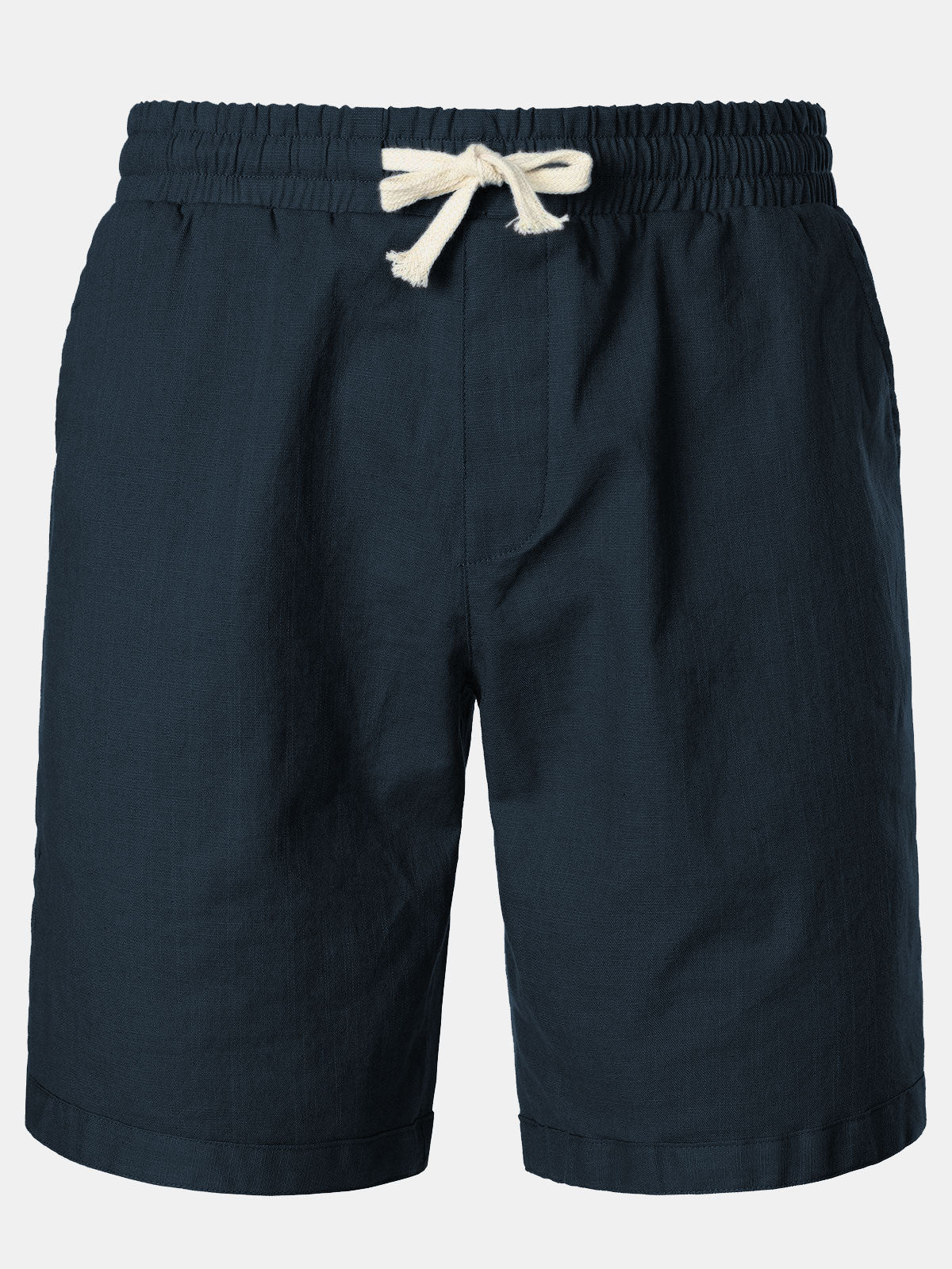 Sidra Breeze Shorts — Men's Lightweight Linen Cotton Casual Shorts (Navy blue S) - Shorts | Zavonix